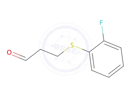 Chemical structure of 3-((2-Fluorophenyl)thio)propanal