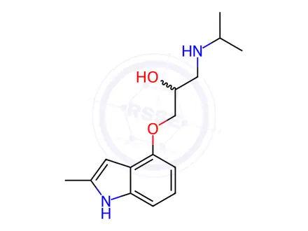 Chemical structure of Mepindolol