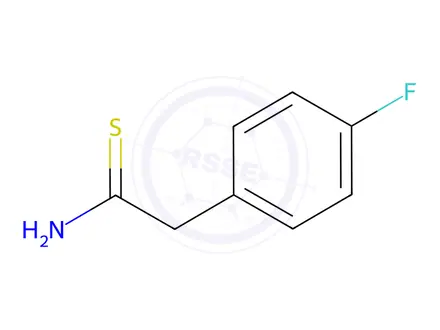 Chemical structure of 2-(4-Fluorophenyl)ethanethioamide