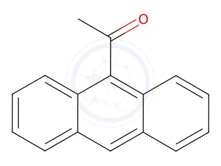 Chemical structure of 9-Acetylanthracene