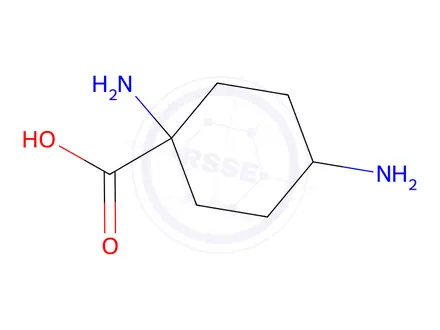 Chemical structure of 1,4-Diaminocyclohexane-1-carboxylic Acid