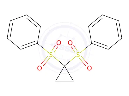 Chemical structure of 1,1-Di(phenylsulfonyl)-cyclopropane