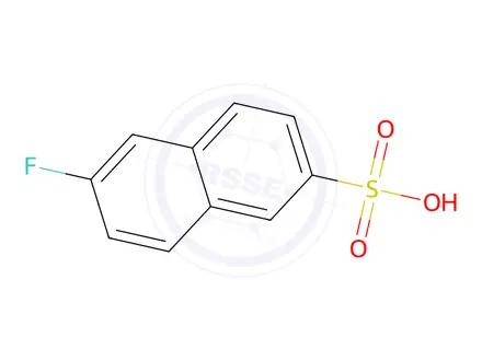 Chemical structure of 6-Fluoronaphthalene-2-sulfonic acid