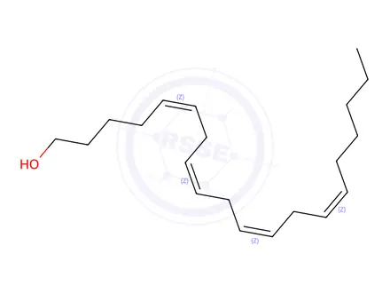 Chemical structure of ARACHIDONYL ALCOHOL APPROX 99