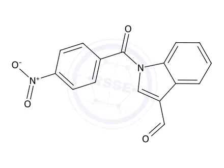Chemical structure of 1-(4-Nitrobenzoyl)-1H-indole-3-carbaldehyde