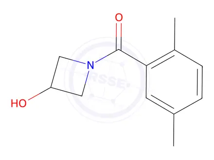Chemical structure of 1-(2,5-dimethylbenzoyl)azetidin-3-ol