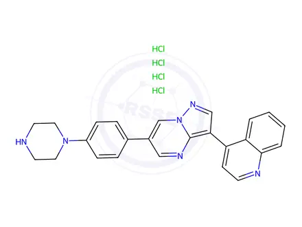 Chemical structure of LDN193189 Tetrahydrochloride