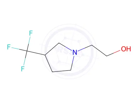 Chemical structure of 2-(3-(trifluoromethyl)pyrrolidin-1-yl)ethan-1-ol