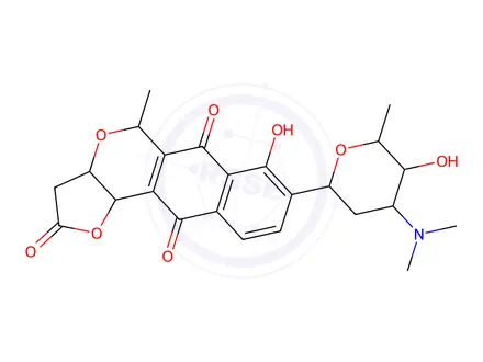 Chemical structure of lactoquinomycin A