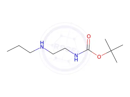 Chemical structure of Carbamic acid, [2-(propylamino)ethyl]-, 1,1-dimethylethyl ester (9CI)