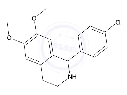 Chemical structure of 1-(4-Chlorophenyl)-6,7-dimethoxy-1,2,3,4-tetrahydroisoquinoline