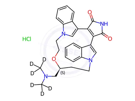Chemical structure of Ruboxistaurin-d6 Hydrochloride