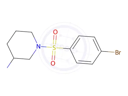 Chemical structure of 1-((4-Bromophenyl)sulfonyl)piperidin-3-amine