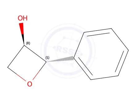Chemical structure of trans-2-phenyloxetan-3-ol