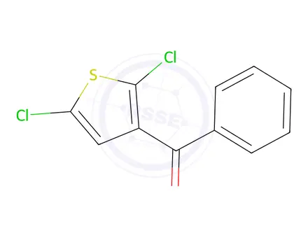 Chemical structure of (2,5-Dichlorothiophen-3-yl)(phenyl)methanone
