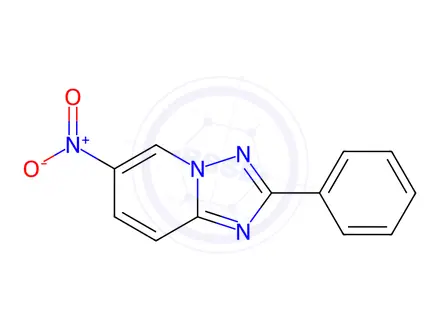 Chemical structure of 6-Nitro-2-phenyl[1,2,4]triazolo[1,5-a]pyridine