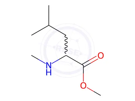 Chemical structure of N-methyl-L-leucine methyl ester