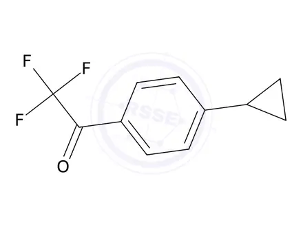 Chemical structure of 1-(4-Cyclopropylphenyl)-2,2,2-trifluoroethan-1-one