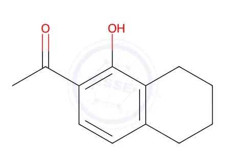 Chemical structure of 1-(1-Hydroxy-5,6,7,8-tetrahydronaphthalen-2-yl)ethanone