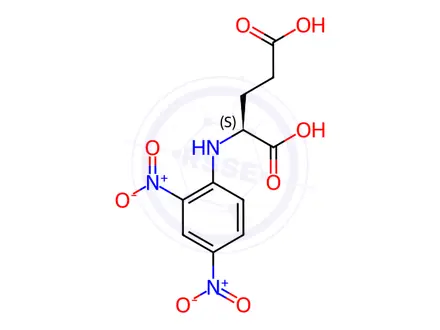 Chemical structure of N-2,4-DNP-L-GLUTAMIC ACID DI(MONOCYCLOHEXYLAMMONIUM) SALT