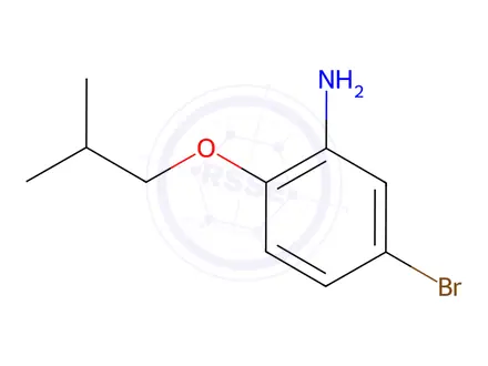Chemical structure of 5-Bromo-2-(2-methylpropoxy)aniline