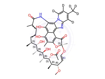 Chemical structure of Rifaximin D6