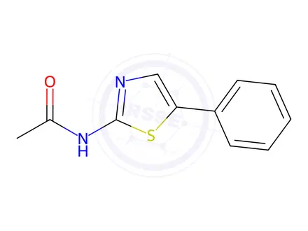 Chemical structure of N-(5-phenylthiazol-2-yl)acetamide