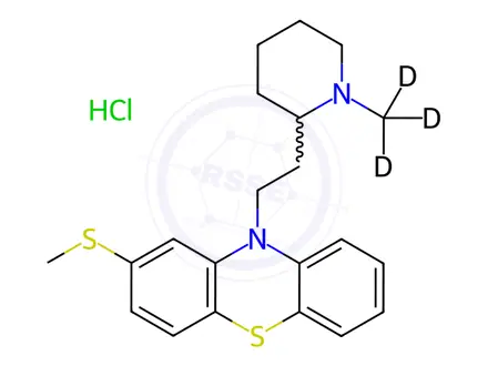 Chemical structure of Thioridazine-[D3] Hydrochloride