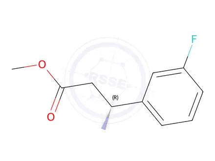Chemical structure of Methyl (r)-3-amino-3-(3-fluorophenyl)propanoate