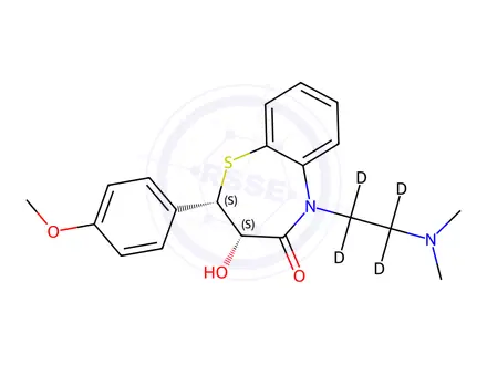 Chemical structure of Desacetyl Diltiazem-d4