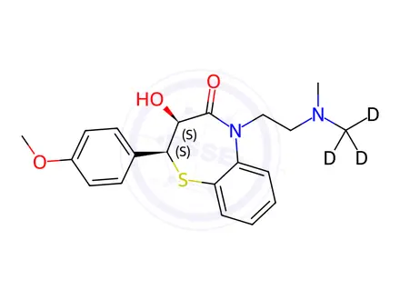 Chemical structure of Desacetyl Diltiazem-d3
