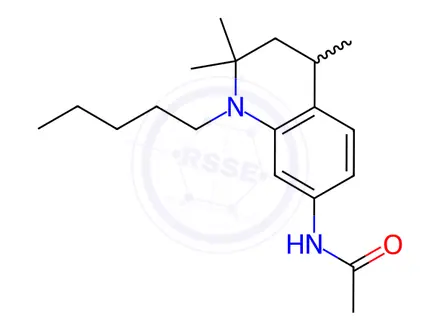 Chemical structure of N-(2,2,4-Trimethyl-1-pentyl-1,2,3,4-tetrahydroquinolin-7-yl)acetamide