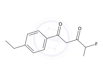 Chemical structure of 1-(4-ethylphenyl)-4,4-difluorobutane-1,3-dione