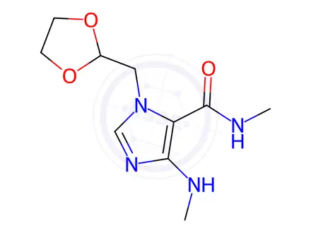 Chemical structure of Descarbonyl Doxofylline
