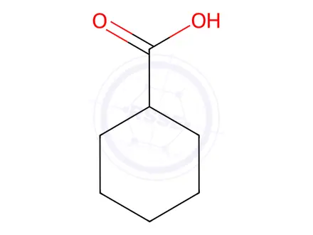 Chemical structure of Cyclohexanecarboxylic acid