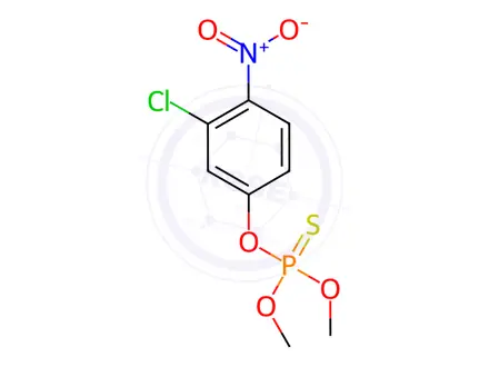 Chemical structure of Chlorthion