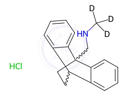 Chemical structure of Benzoctamine-d3 Hydrochloride