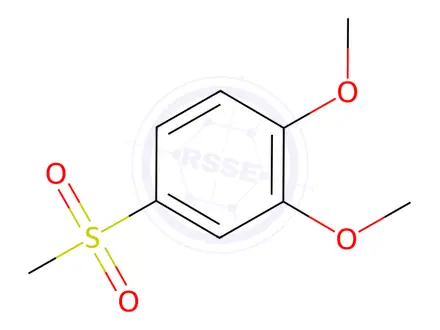 Chemical structure of 3,4-DIMETHOXYPHENYLMETHYLSULFONE