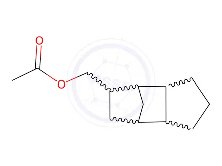 Chemical structure of octahydro-4,7-methano-1H-indene-5-methyl acetate
