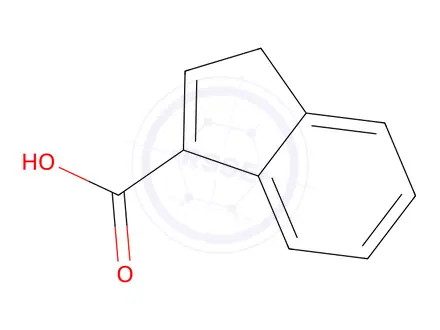 Chemical structure of 1H-Indene-3-carboxylic Acid