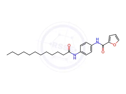 Chemical structure of N-(4-Dodecanamidophenyl)furan-2-carboxamide