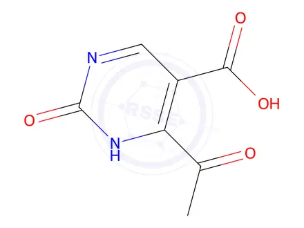 Chemical structure of 4-Acetyl-2-hydroxypyrimidine-5-carboxylic acid