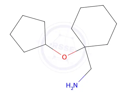 Chemical structure of [1-(cyclopentyloxy)cyclohexyl]methanamine