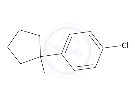 Chemical structure of 1-(4-Chlorophenyl)cyclopentanamine