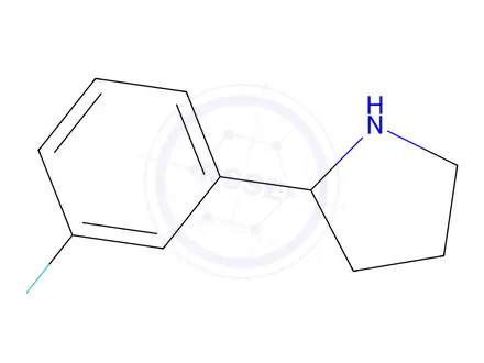 Chemical structure of 2-(3-Fluorophenyl)pyrrolidine
