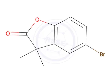 Chemical structure of 5-Bromo-3,3-dimethylbenzofuran-2(3H)-one