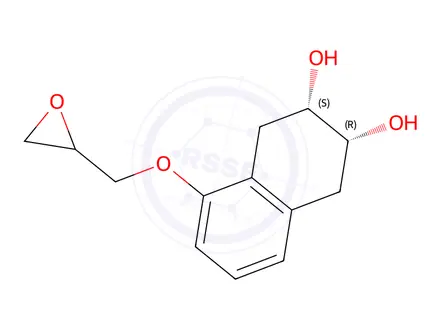 Chemical structure of Nadolol Epoxide Impurity