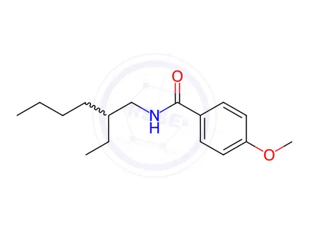 Chemical structure of N-(2-ethylhexyl)-4-methoxybenzamide