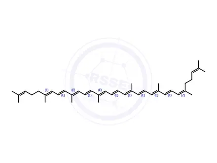 Chemical structure of (5Z)-Lycopene