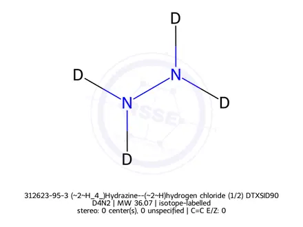 Chemical structure of HYDRAZINE-D4